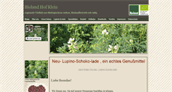 Desktop Screenshot of lupinenkaffee.de